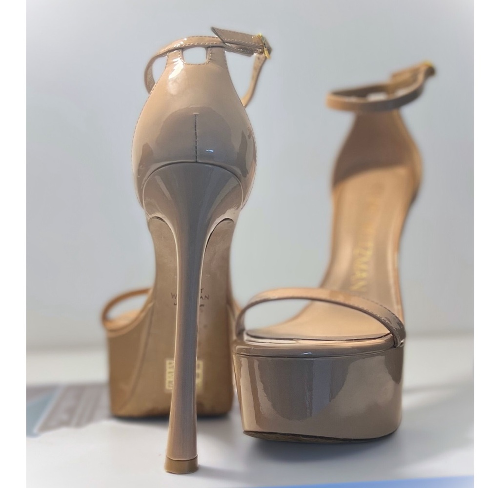Stuart Weitzman Beige Platform Heels